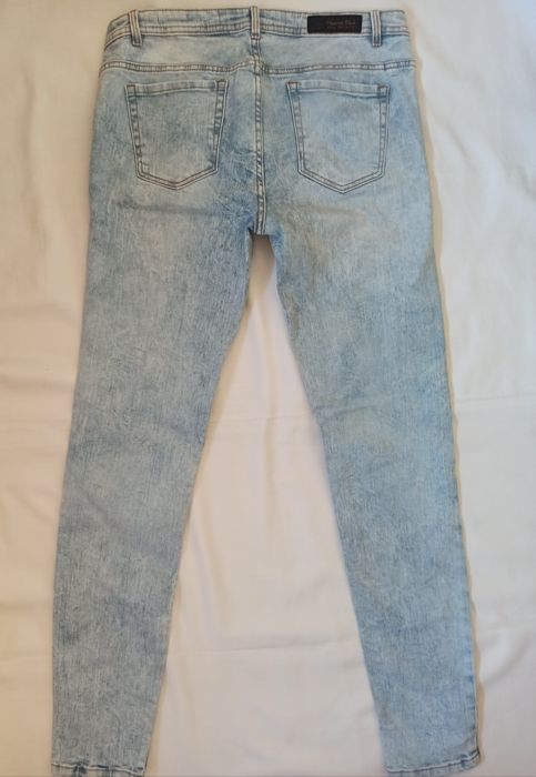 Calças de ganga skinny com cintura baixa Zara 40