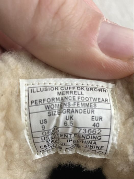 Zimowe damskie botki Merrell Illusion Cuff jak nowe vibram skóra 40