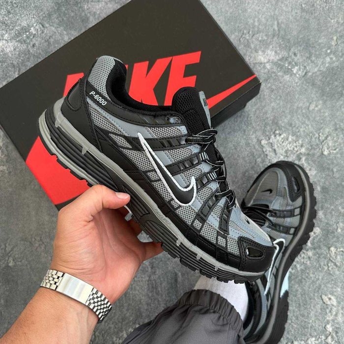 Чоловічі кросівки Nike P-6000 сірі спортивне взуття демісезонні