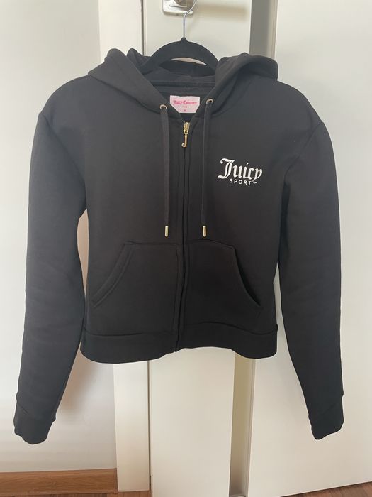 Czarna bluza z kapturem Juicy Couture rozm. M