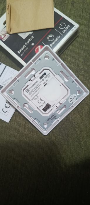 Paulmann Przełącznik Przycisk ścienny Smart Home Zigbee on/off Ściemniacz 2,4 GHz