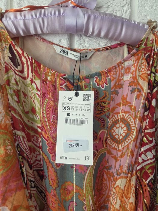 Zara letnia zwiewna sukienka nowa z metką XS 34