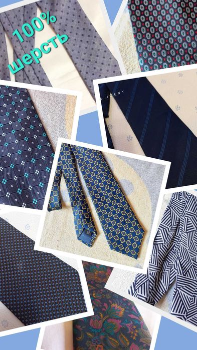 Винтажный галстук  в принт ШЕЛК краватка чоловіча краватка