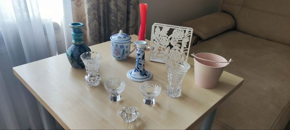 Молочник фарфор IKEA Синий лук тарелка чашка хрусталь