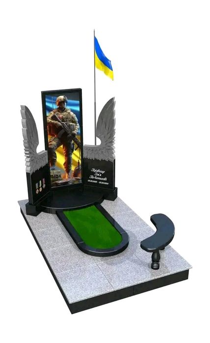 Пам'ятники з граніту.  Липова Долина