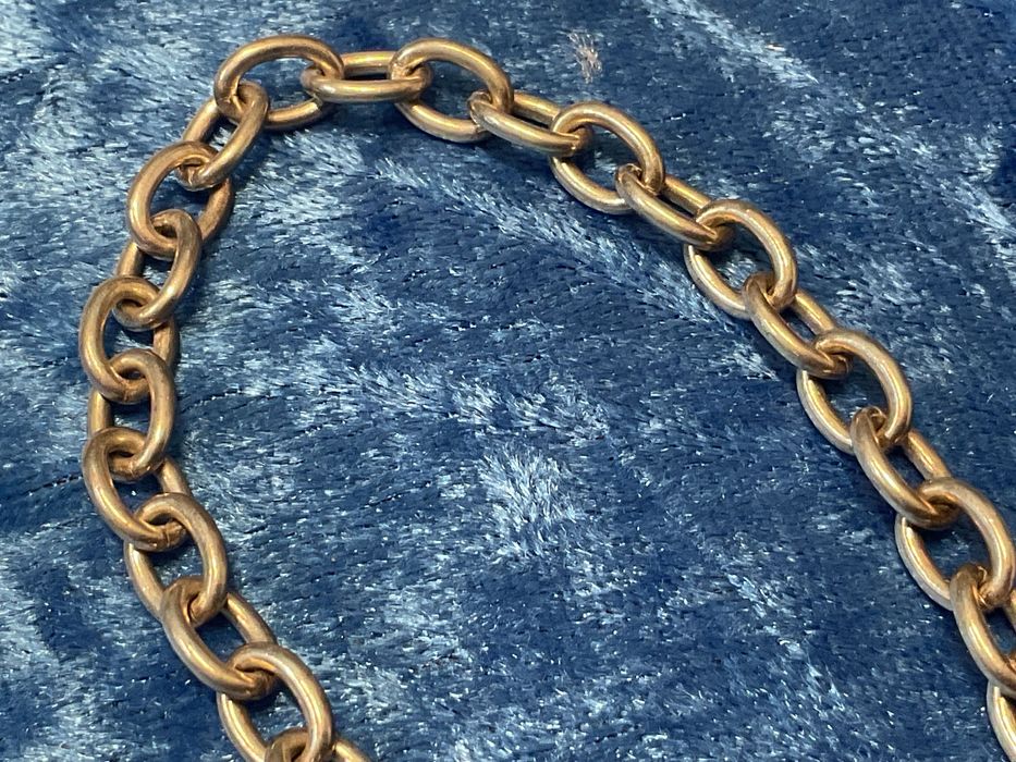 Colar em prata inglesa vintage medi,46 cm