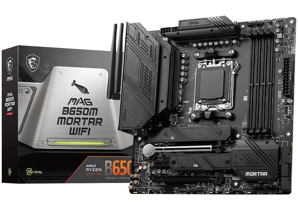 Płyta główna MSI MAG B650M MORTAR WIFI (AMD AM5, Micro-ATX, DDR5, WiFi, Bluetooth) (7D76-001R)