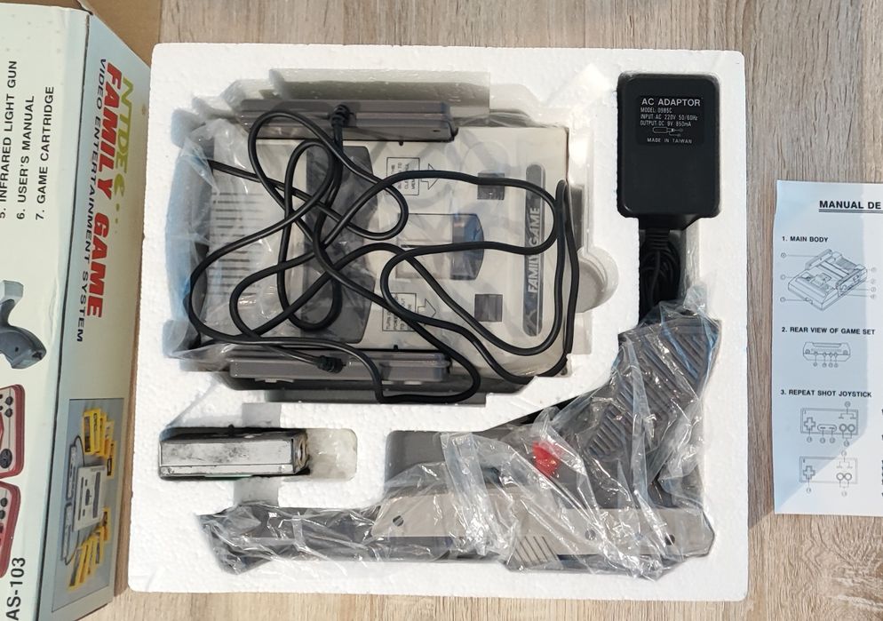Consola Retro NTDEC Family Game AS-103 (Anos 90) CIB Impecável + Jogos Memória