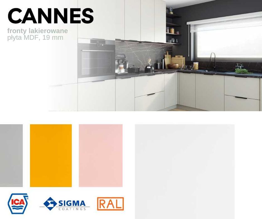 MW LAKIER Kuchnia CANNES meble szafki kuchenne mat TRANSPORT wycena