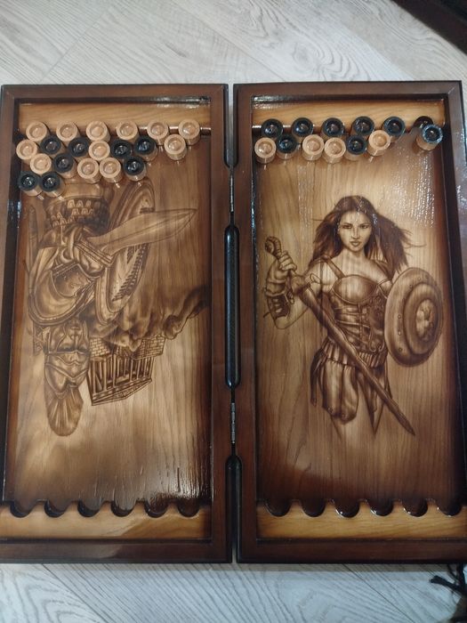 Дерев'яні нарди, ручної роботи