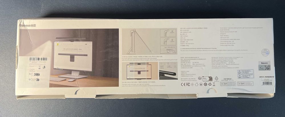 лампа на монітор скрінбар Baseus 5W 2800-5500K 5V USB