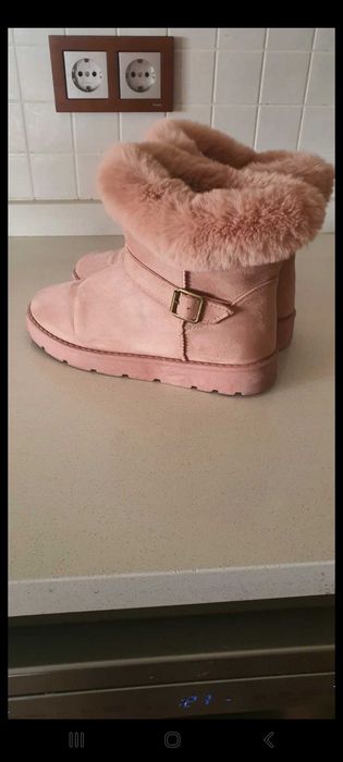 Botas Pelinho Rosas