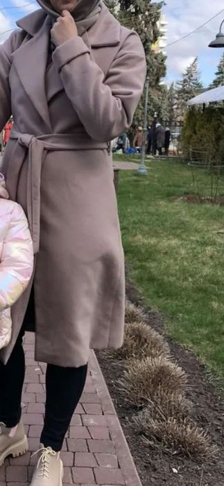 Пальто тренч беж