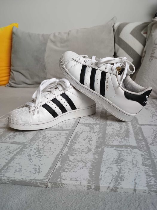 Buty sneakersy Adidas Superstar C77154 - rozmiar/size 36, białe
