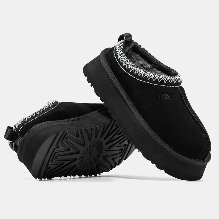 Уггі UGG Tasman Platform All Black Luxe угги осінні/зимові з хутром
