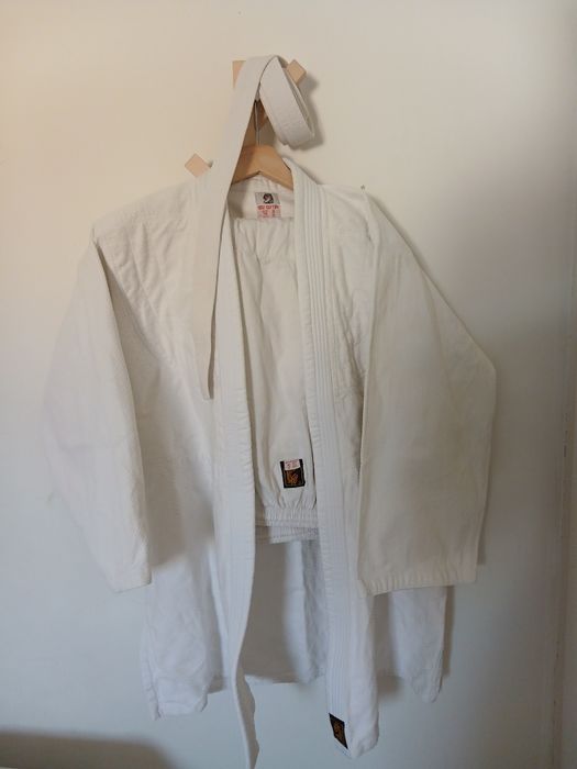 Kimono completo Dragão 100% algodão, branco, novo
