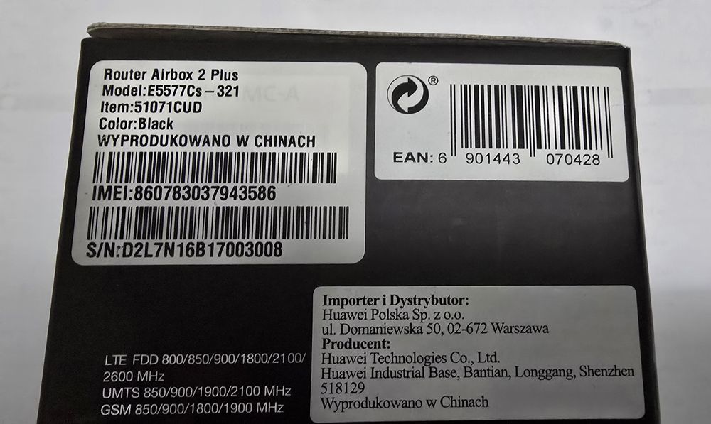 Mobilny router wi-fi 4G LTE Airbox 2 Plus Orange