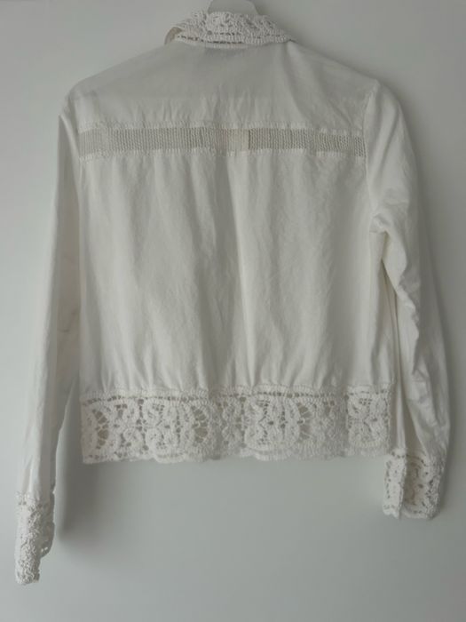 Blusa branca Zara Mulher