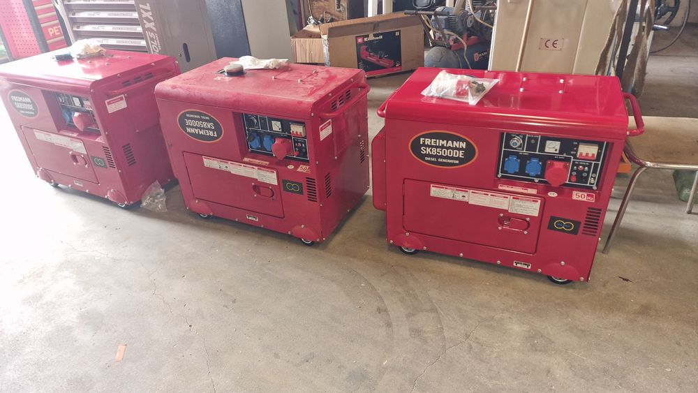 Geradores A diesel de 8.5 kva novos