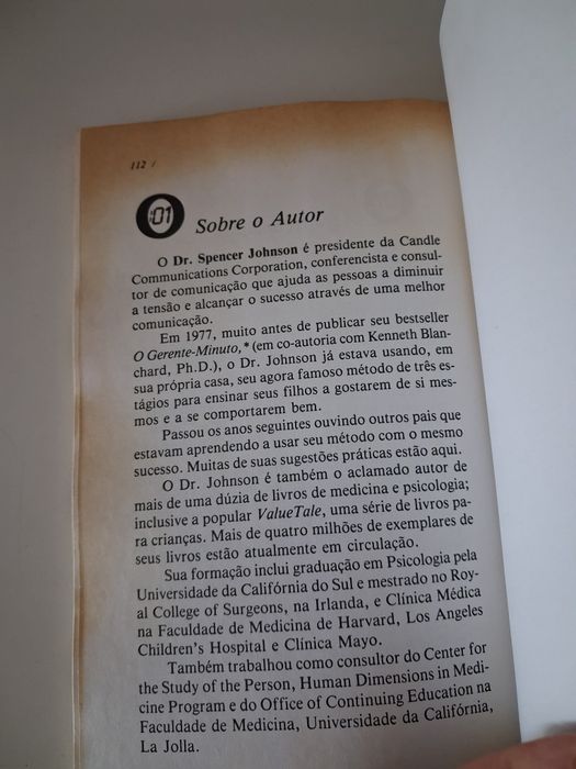 Livro de Spencer Johnson O Pai Minuto
