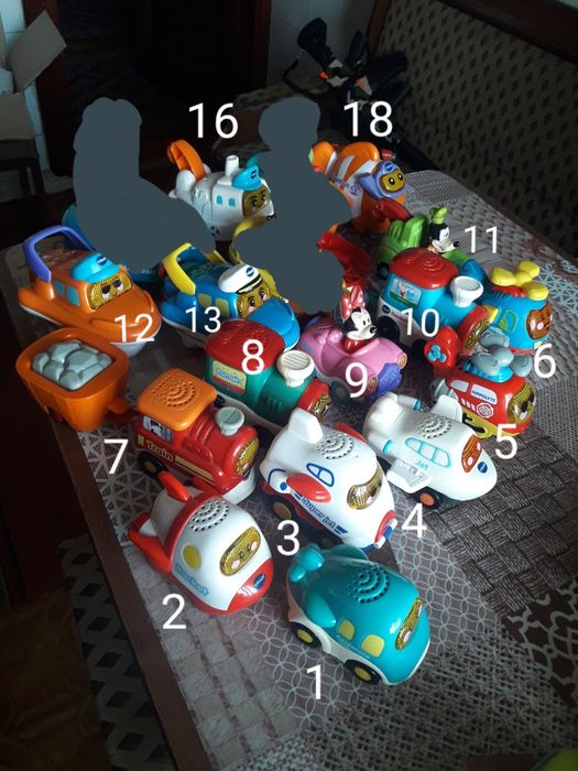 Машинки vtech, поїзди,скутери