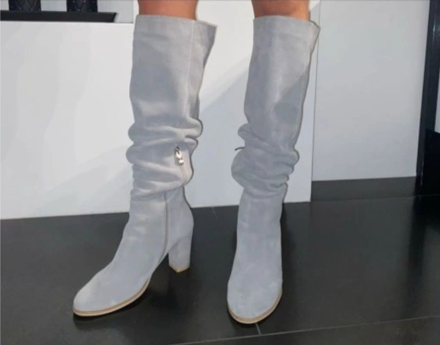 Kozaki  zamszowe damskie LASOCKI***