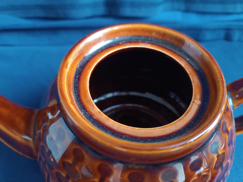 Imbryk wzór Aztecki porcelit Pruszków PRL