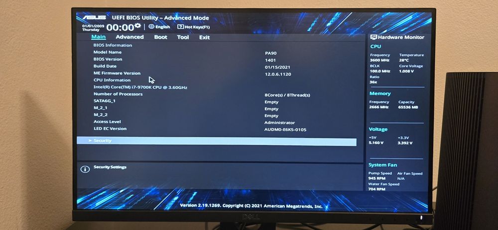 Asus P90 I7 64G memória + 2Tb M2
