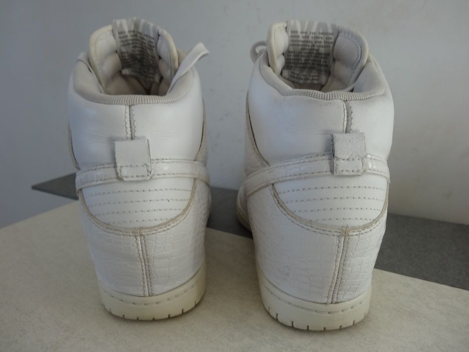 Buty Nike koturn roz. 40,5 koturny SKÓRA Na koturnie