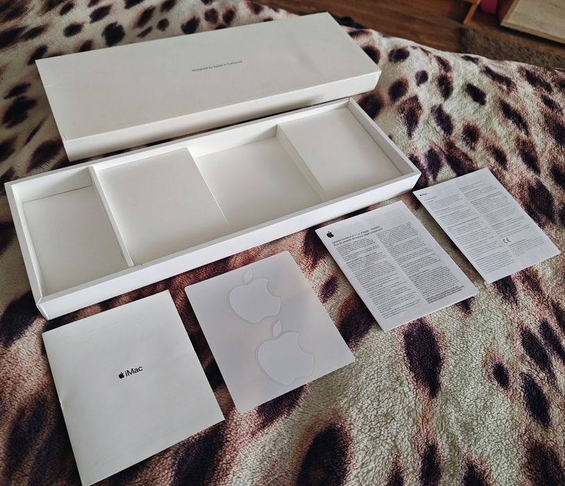 Оригинальная коробка упаковка от клавиатуры и мыши Apple iMac 2017