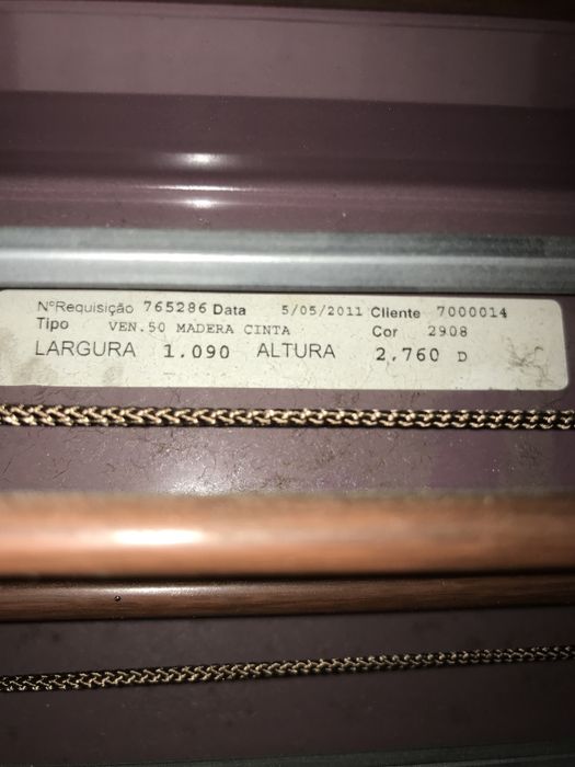 6 cortinas venezianas em madeira  5cm  2,7x1m