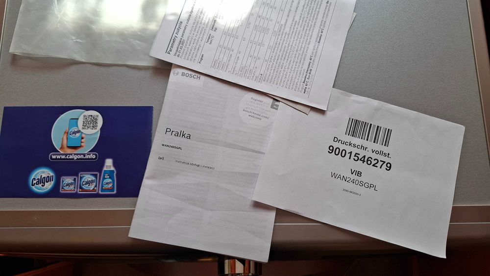 Pralka BOSCH WAN240SGPL 8 kg 1200 obr