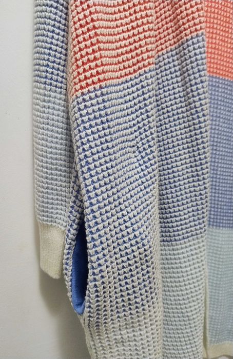 Ulla Popken sweterek długi kardigan kolorowy 50 52