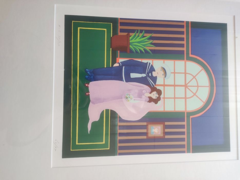 Quadro de Serigrafia - Noivos