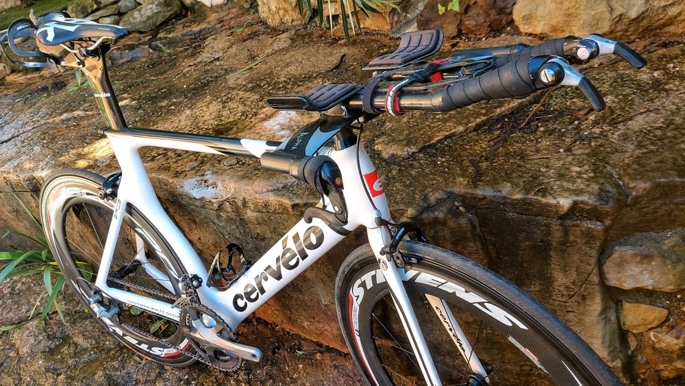 Bicicleta de estrada Cervélo P3 Contrarelógio t58