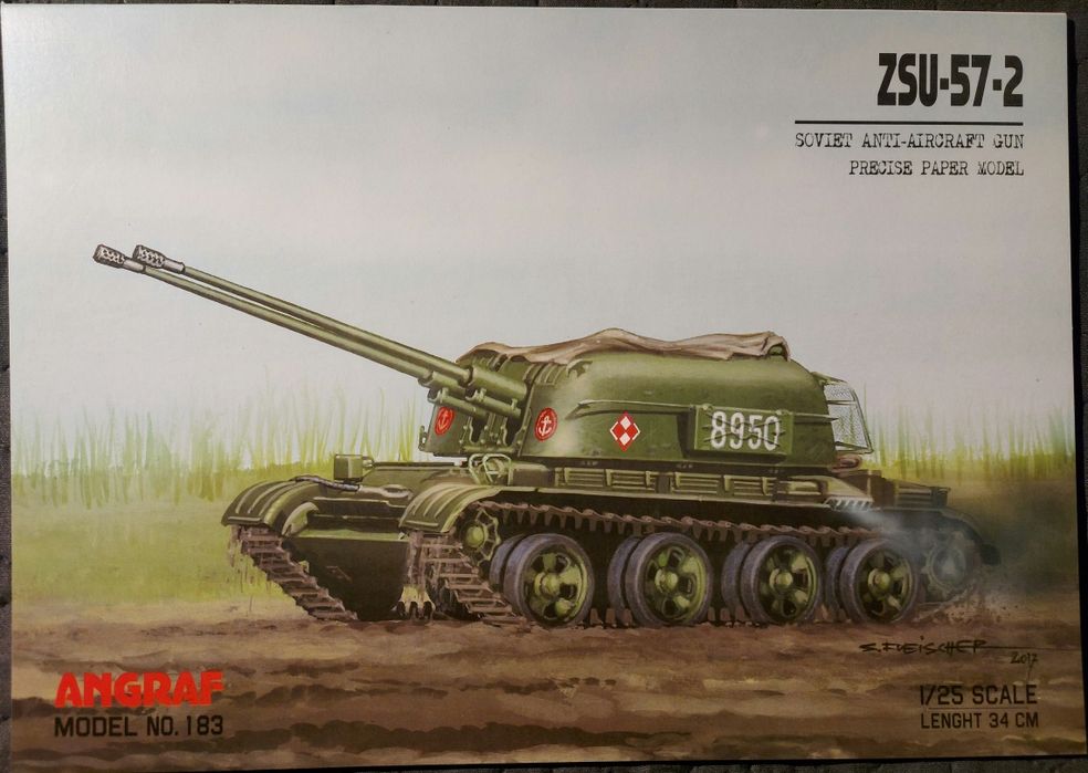 ZSU-57-2, Angraf  |  Model kartonowy