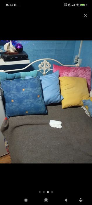 Cama de ferro com colchão