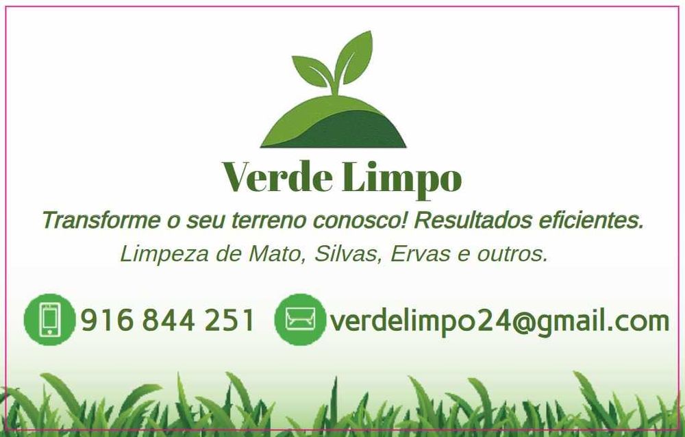 Limpeza de terrenos, jardins, quintais, mato, erva e outros