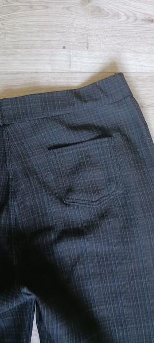 Grafitowe cygaretki w drobną kratkę rozm.42