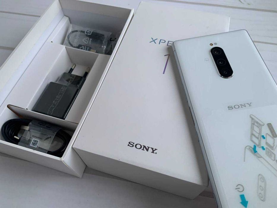 +скло та чохол ™ XPERiA 1 SONY White нова  • (xperia 5, xperia 1 dual)