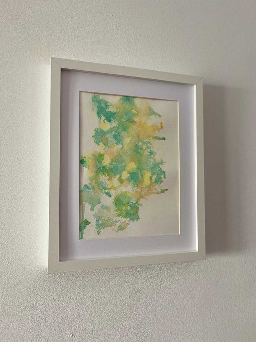 Pintura abstrata em acrílico