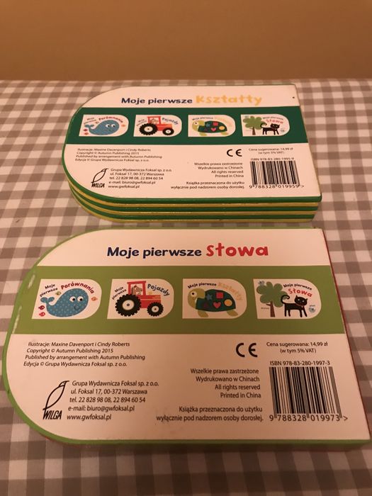 Seria książeczek Moje pierwsze ... dla dzieci 1+