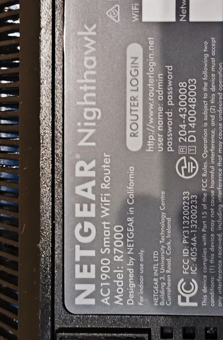 Router NETGEAR Nighthawk AC1900 Smart WiFi