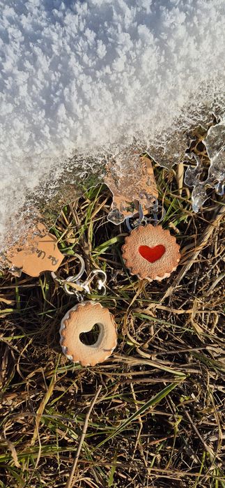 Brelok rękodzieło od ale uroczo walentynki miłość ciastko serce mini