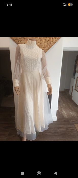 Vestidos de noiva vintage anos 80/90 estilo romântico
