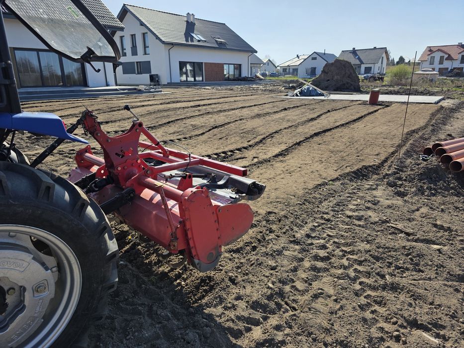 Usługi glebogryzarką 150cm. Ciągnik 4x4.