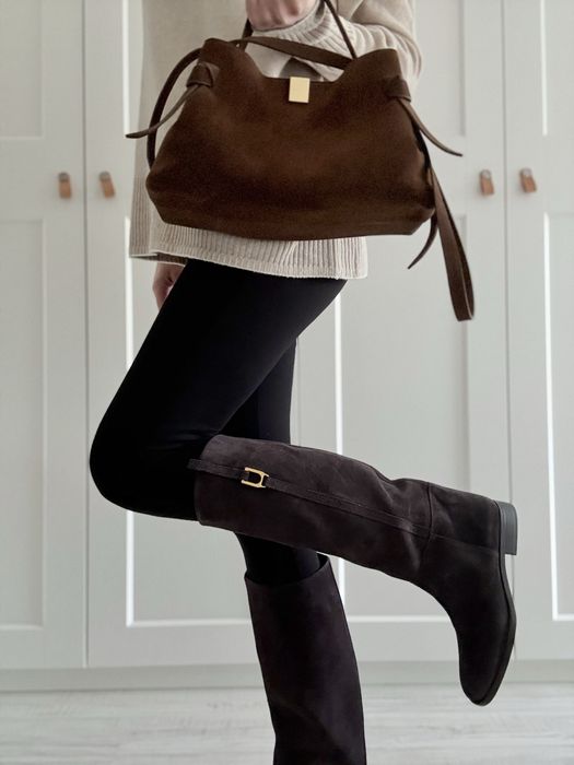 Kozaki zamszowe Zara 39