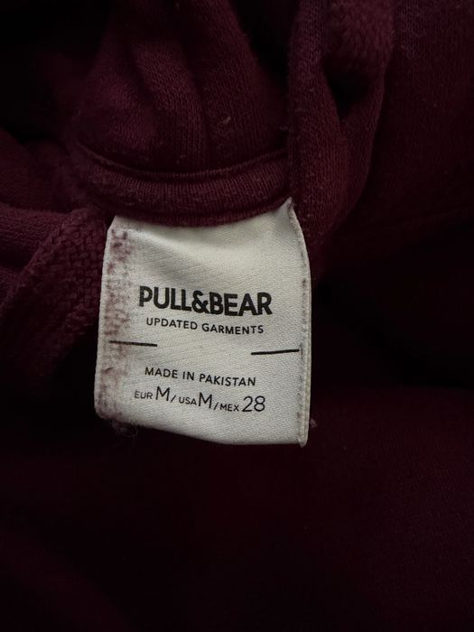 Bluza bordowa fioletowa oversize długa