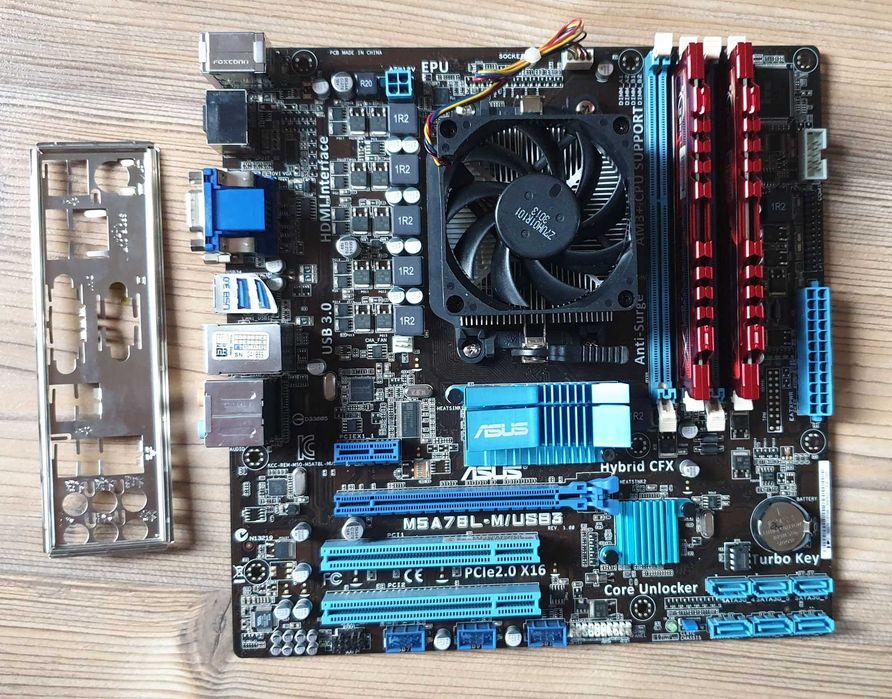 Płyta ASUS M5A78L-M\USB3 + AMD FX-6300 + DDR 3 G.SKILL 2x4GB (8GB]