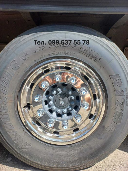 Ковпак колеса 22.5 на (бомби) ЕТ130 / ЕТ120 нержавійка Ковпак 22.5